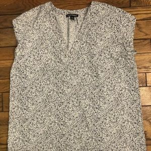 Hilary Radley Large Shirt Black White Professional